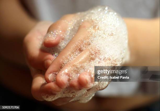 woman washing her hands - washing hands close up stock pictures, royalty-free photos & images