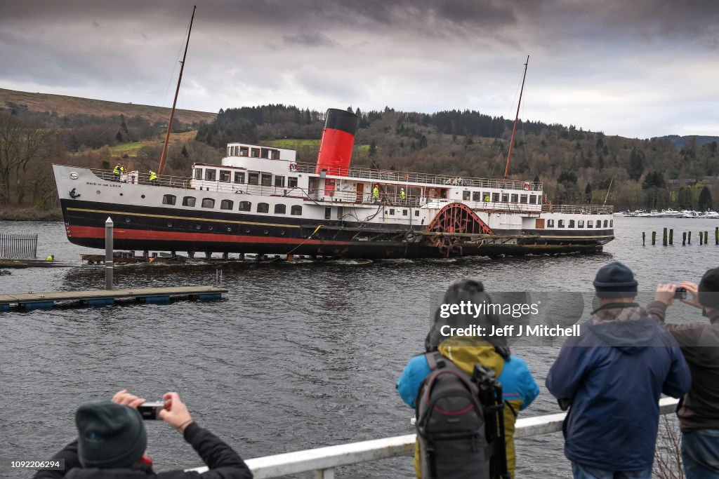 Loch Lomond's Iconic Steamer Leaves The Water For Forty Year Check-up