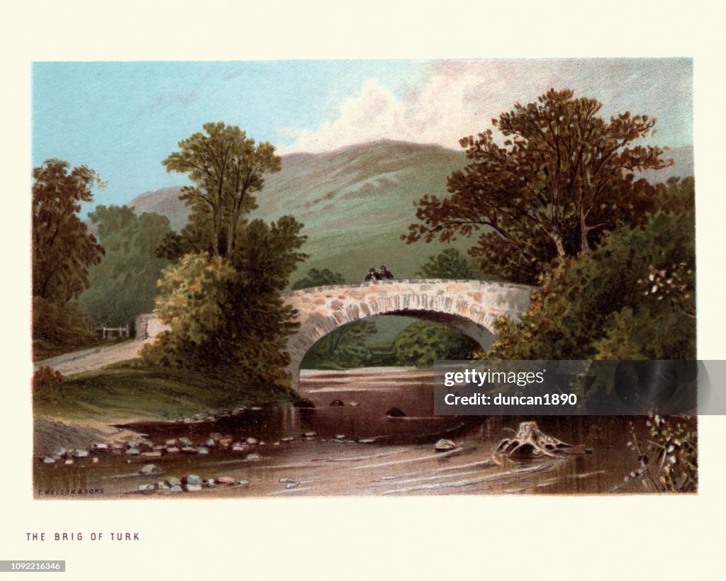 Scottish landscape, Brig o' Turk, Trossachs, Scotland, 19th Century