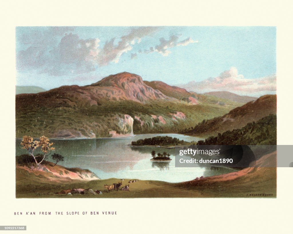 Ben A'An from the Slope of Ben Venue, Scotland, 19th Century