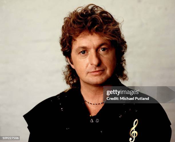 Studio portrait of Jon Anderson of Yes London.