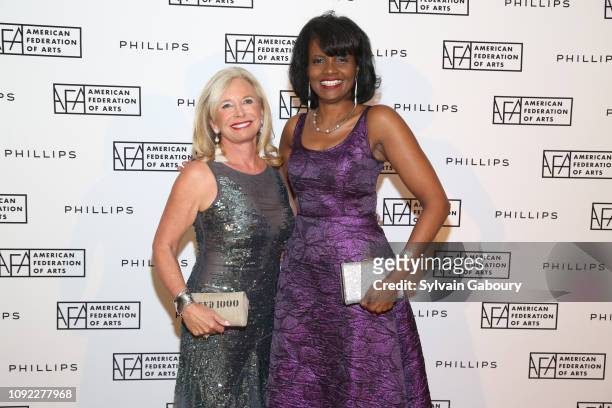 Sharon Bush and Pauline Willis attend American Federation Of Arts 2018 Gala at Guastavino's on November 8, 2018 in New York City.