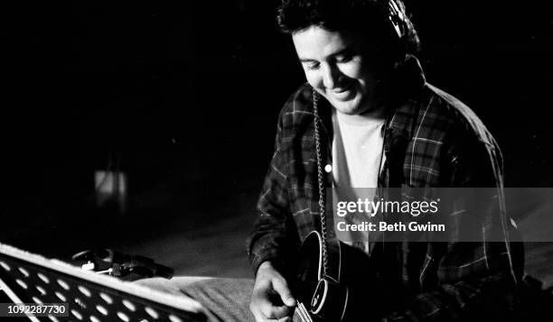 November 4: Vince Gill in the studio on November 4, 1997 in Nashville, Tennessee