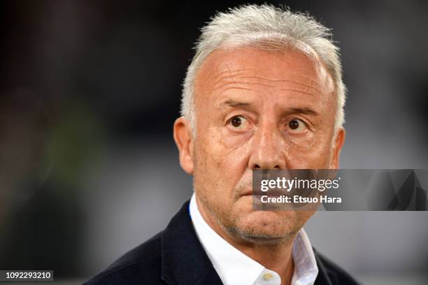 United Arab Emirates head coach Alberto Zaccheroni of Italy looks on prior to the AFC Asian Cup Group A match between India and the United Arab...