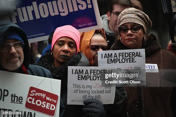 Government Workers Protest The Shutdown In Chicago Government Workers Protest The Shutdown In Chicago