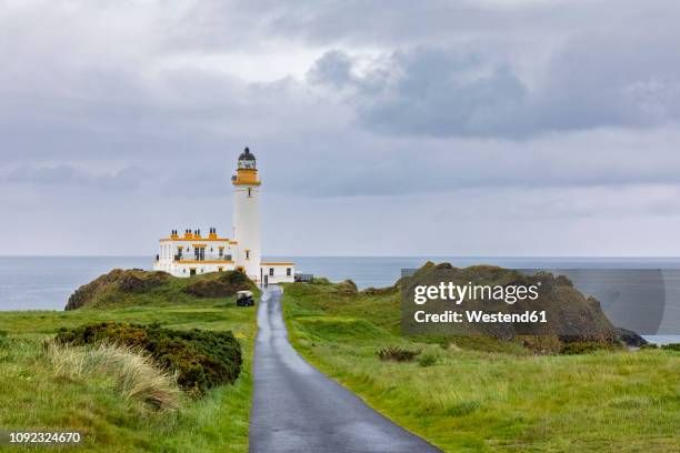 great britain, scotland, turnberry lighthouse - scotland beach stock pictures, royalty-free photos & images