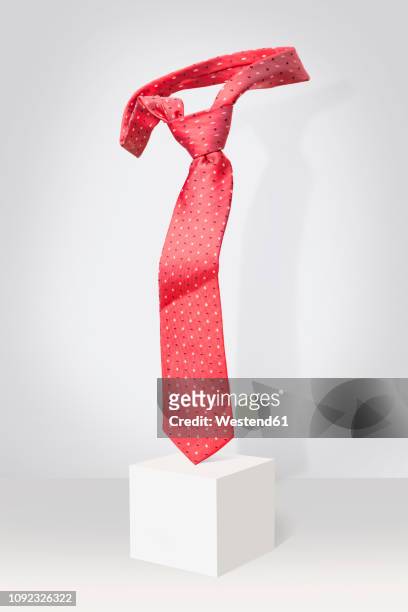 symbolic picture of an award for good performance in business, tie - red tie stock pictures, royalty-free photos & images
