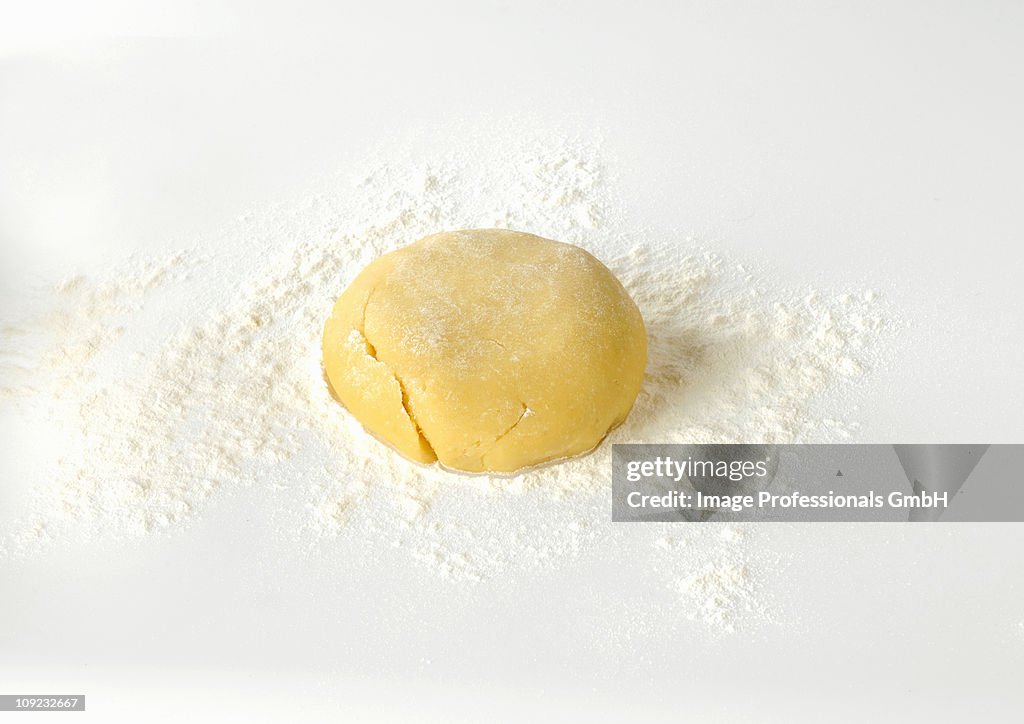 Dough on floured surface