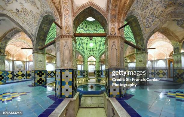 hammam-e sultan mir ahmad bathhouse ("sultan mir ahmad bathhouse") in kashan, iran - türkisches bad stock-fotos und bilder