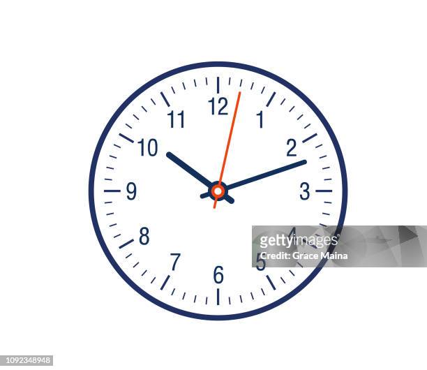 clock face showing time - clock face stock illustrations