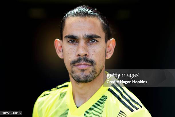 David Williams poses during a Wellington Phoenix training session at Westpac Stadium on January 11, 2019 in Wellington, New Zealand.