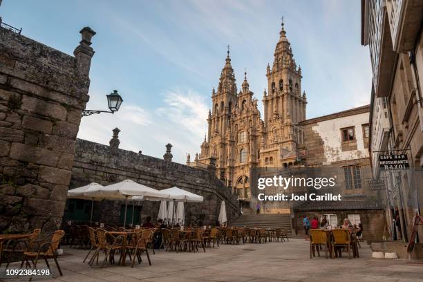 santiago de compostela cathedral - santiago de compostela fotografías e imágenes de stock