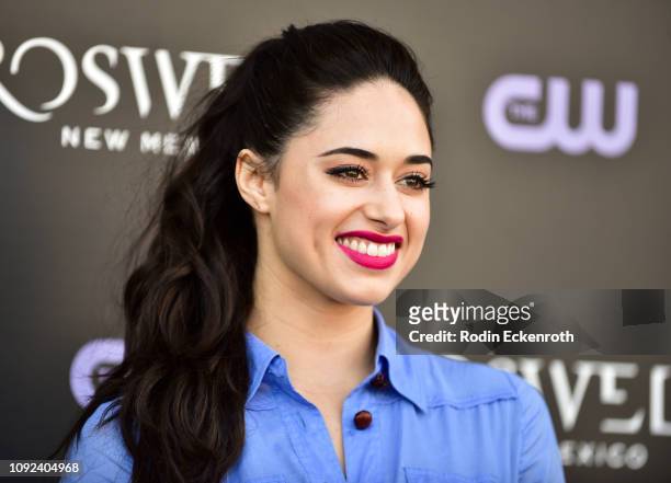 Jeanine Mason attends the launch of "Roswell, New Mexico" at The CW’s Crashdown on Sunset Experience on January 10, 2019 in West Hollywood,...