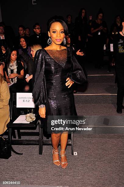 Anika Noni Rose attends the Pamella Roland Fall 2011 fashion show during>> Mercedes-Benz Fashion Week at The Studio at Lincoln Center on February 14,...