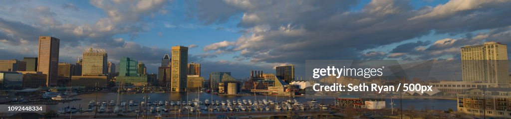 Baltimore Inner Harbor at Sunset
