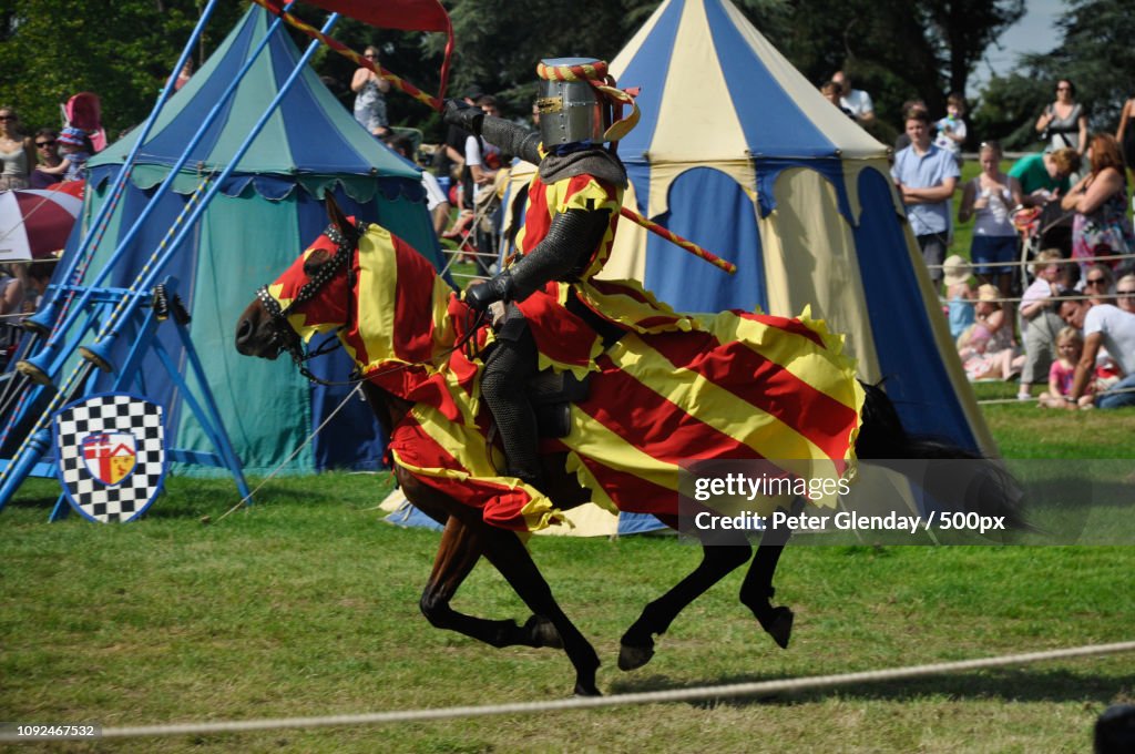 Hever castle jousting