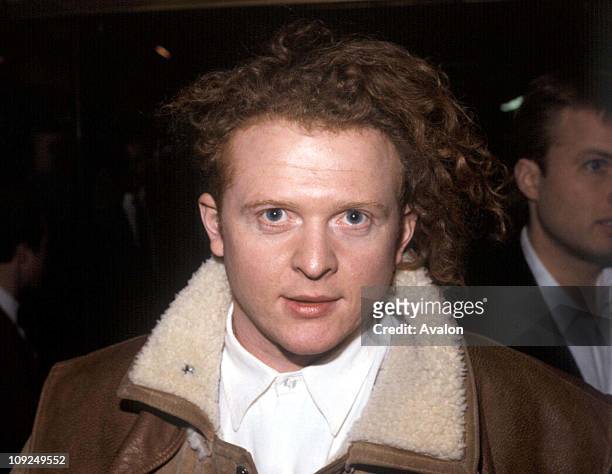 British Pop Singer Mick Hucknall Lead singer of the group 'Simply Red', 1988.
