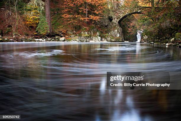 swirling water - perthshire stock pictures, royalty-free photos & images