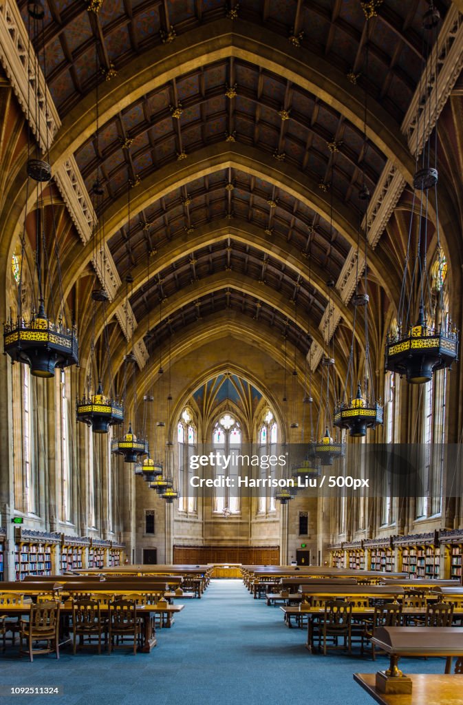 Graduate reading room in Suzzallo library