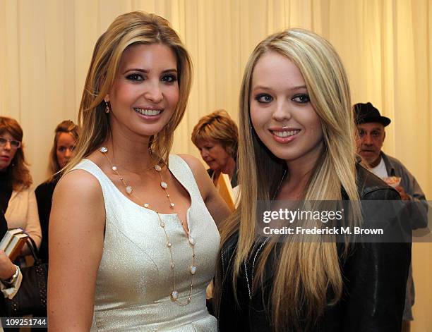 Ivanka Trump and her half sister Tiffany Trump attend the Launch of Ivanka's Spring 2011 Lifestyle Collection of Footwear at the Topanga Nordstrom on...