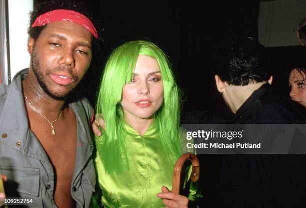 Debbie Harry of Blondie with Nile Rodgers of Chic in New York, 1982.