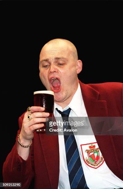 British Actor Al Murray Stars as the Pub Landlord in the play '..And A Glass of White Wine for The Lady' at the Playhouse Theatre in London, .