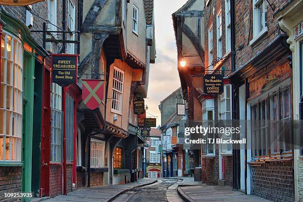 the shambles - england stockfoto's en -beelden