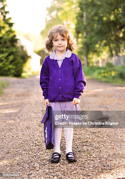 first day at school - first day of astronomical autumn in the uk stockfoto's en -beelden