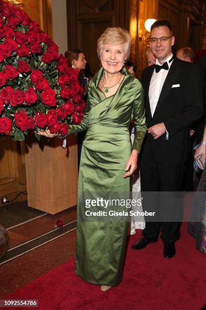 Friede Springer during the 14th Semper Opera Ball 2019 at Semperoper on February 1, 2019 in Dresden, Germany.