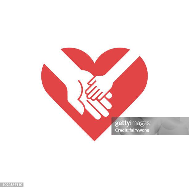 helping child hand icon - make a difference day stock illustrations