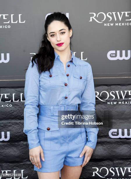 Jeanine Mason attends the launch of 'Roswell, New Mexico' at The CW’s Crashdown on Sunset Experience on January 10, 2019 in West Hollywood,...