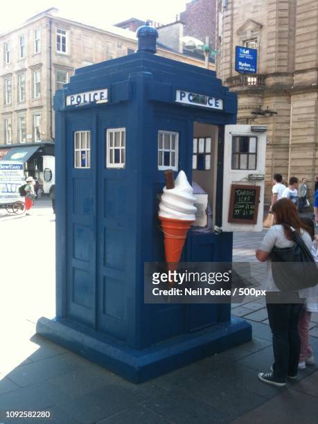 best ice cream of all time - emergency telephone box stock pictures, royalty-free photos & images