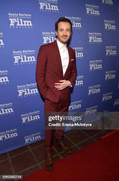 Joseph Mazzello attends the Outstanding Performer Award Honoring Rami Malek during 34th Santa Barbara International Film Festival at Arlington...
