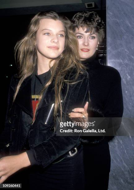 Model/Actress Milla Jovovich and mother Galina Jovovich attend the "Party to Launch The Mondrian Models & Photographers Club" on November 17, 1988 at...