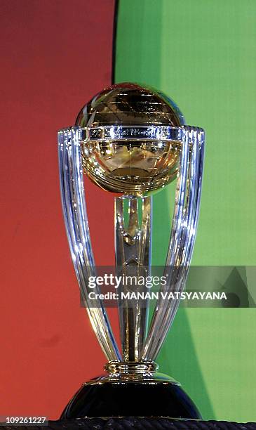 The World Cup 2007 trophy is on display as the International Cricket Council and its global partners launched the World Cup 2007 logo, mascot and the...