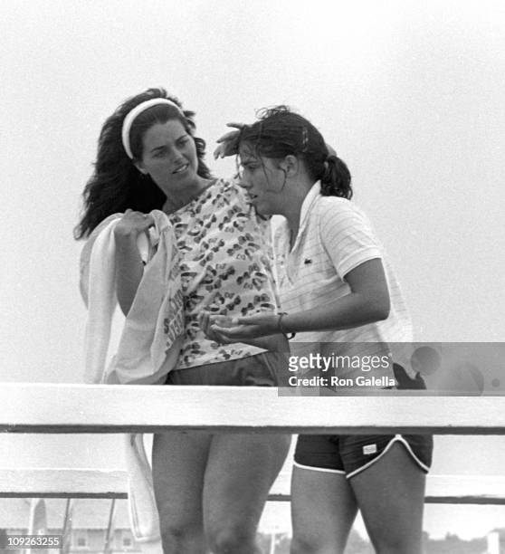 Maria Shriver and Amanda Kennedy Smith sighted on August 31, 1980 in Hyannis, Massachusetts.