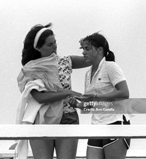 Maria Shriver and Amanda Kennedy Smith sighted on August 31, 1980 in Hyannis, Massachusetts.