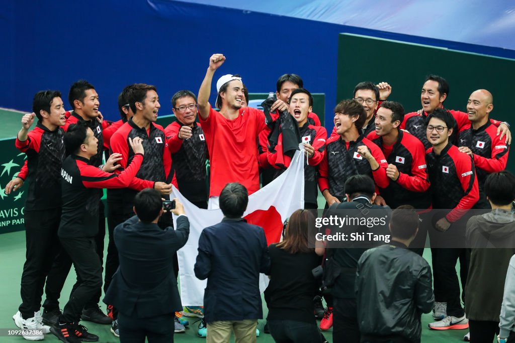 Davis Cup Qualifiers Round: China v Japan - Day 2