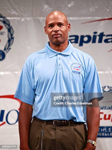 Former basketball player Clark Kellogg attends the Division 1 College Sports Award launch at The Times Center on September 1, 2010 in New York City,...