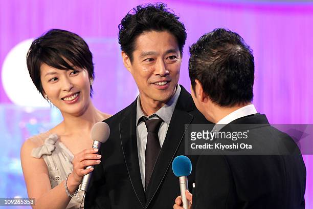 Actor Shinichi Tsutsumi attends the 34th Japan Academy Awards at Grand Prince Hotel New Takanawa on February 18, 2011 in Tokyo, Japan.