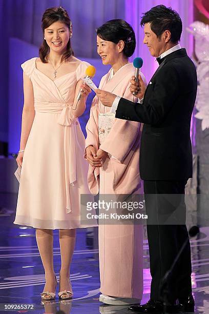 Actress Sayuri Yoshinaga attends the 34th Japan Academy Awards at Grand Prince Hotel New Takanawa on February 18, 2011 in Tokyo, Japan.
