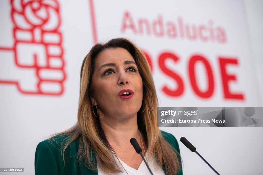 Susana Diaz Holds A Press Conference