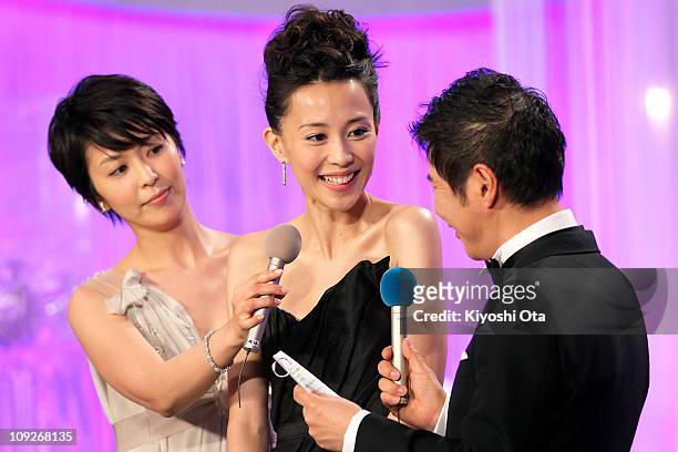 Actress Yoshino Kimura attends the 34th Japan Academy Aawrds at Grand Prince Hotel New Takanawa on February 18, 2011 in Tokyo, Japan.