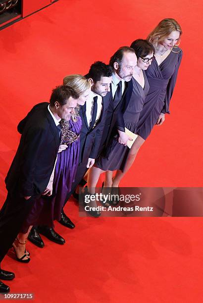 German actor Sebastian Koch, German actress Diane Kruger, director Jaume Collet-Serra, Austrian actor Karl Markovics, German actress Eva Loebau and...