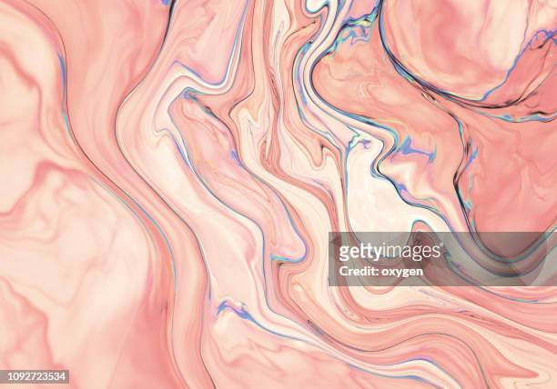 pink abstract painted marble illustration - coral coloured stock pictures, royalty-free photos & images