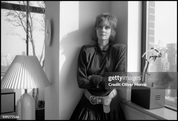 Portrait of American actress Lesley Ann Warren as she poses in her home, New York, New York, mid 1980s