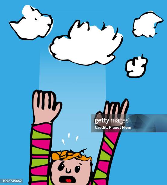 Kid Falling From The Sky High-Res Vector Graphic - Getty Images