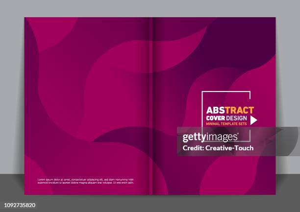 minimalistische cover-design - annual report stock-grafiken, -clipart, -cartoons und -symbole