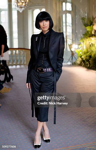 Rosey Chan attends the presentation of Saloni's A/W 2011 collection during London Fashion Week on February 18, 2011 in London, England.