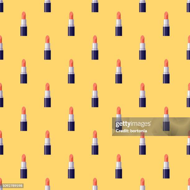 mother's day seamless pattern - beauty product stock illustrations
